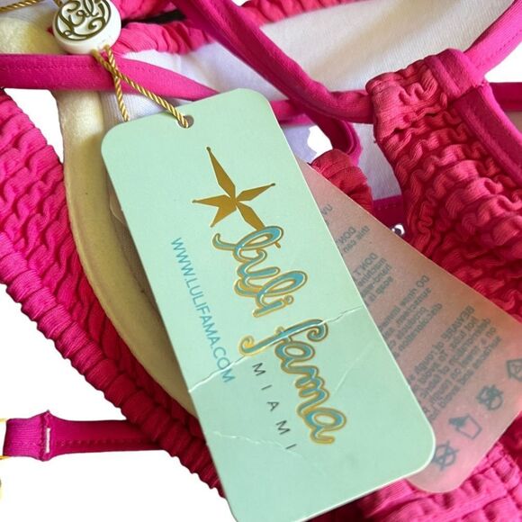 Luli Fama Pura Curiosidao Peekaboo Bikini‎ Top nwt - Picture 4 of 7